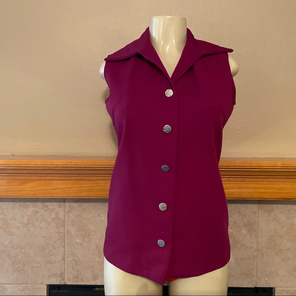 Vintage Ward Wine Polyester Vest